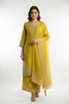 Yellow Embroidered Suit