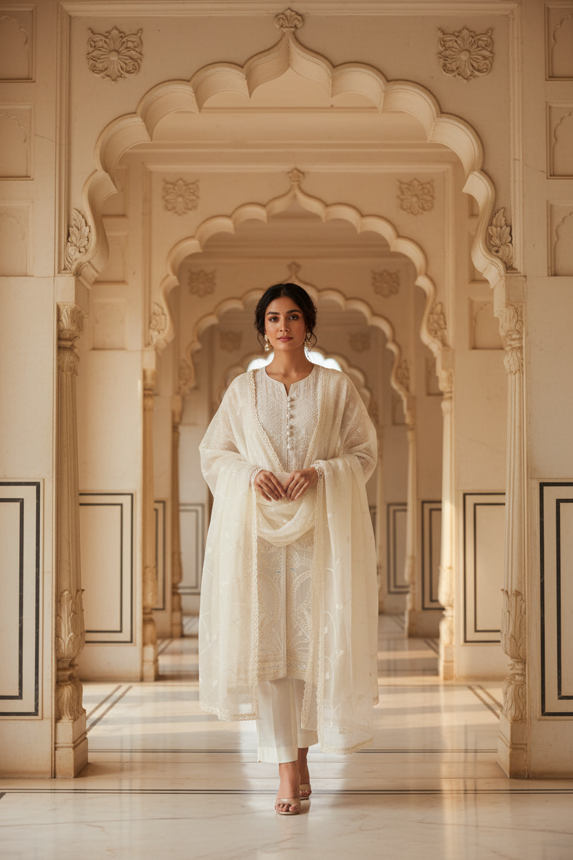 Ivory White Suit - Palace Editorial