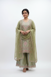 Sage Green Suit - Studio White Background