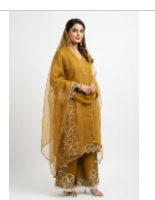 Mustard Gold Embroidered Suit
