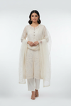 Ivory White Suit - Studio White Background