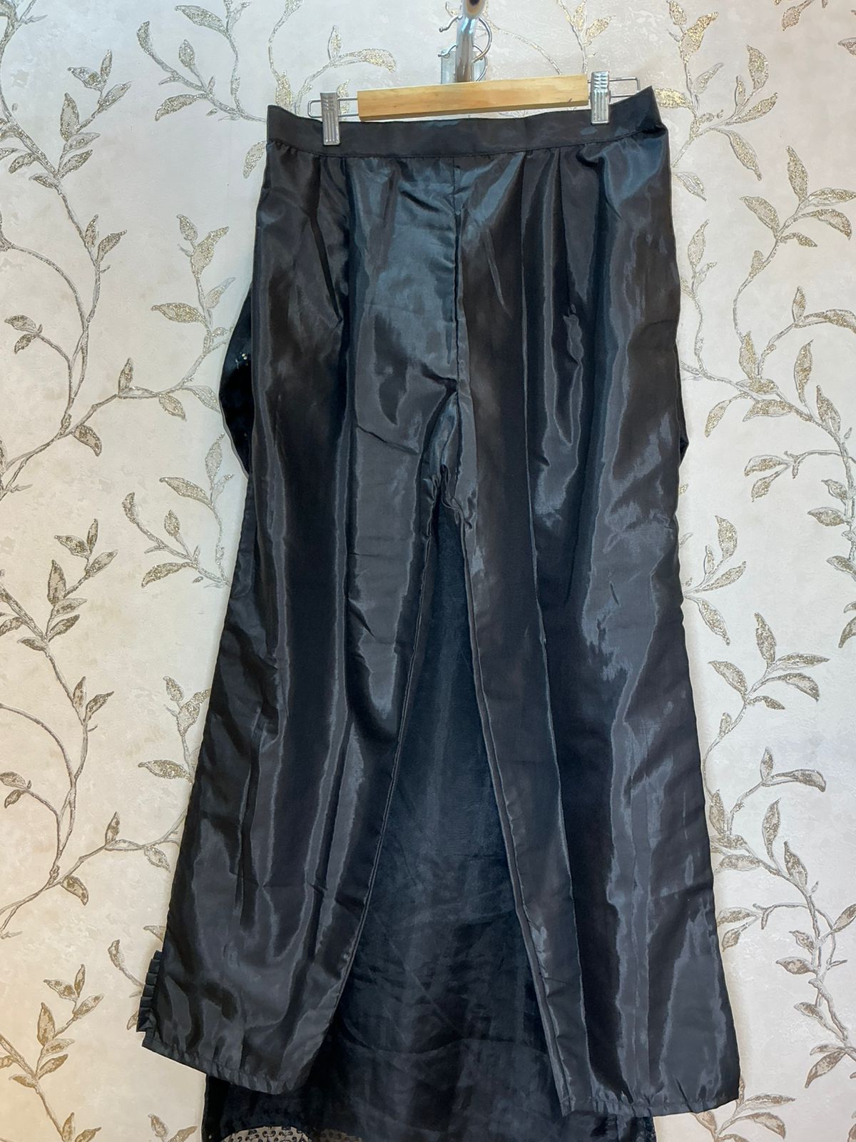 Black Pakistani Suit with Organza Dupatta