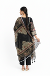 Black Embroidered 3-Piece Suit