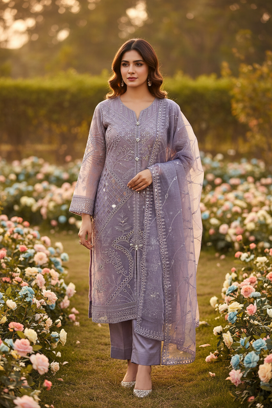 Lavender Purple Suit - Outdoor Garden