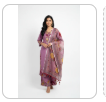 Dusty Rose Straight Kurta with Dupatta Set