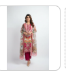 Pink Floral Printed 3-Piece Suit