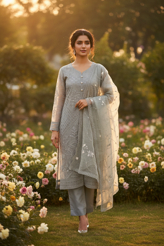 Silver Grey Suit - Outdoor Garden