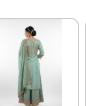 Sage Green Sharara Suit Set with Dupatta