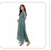 Teal Blue Straight Suit Set