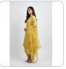 Yellow Embroidered Suit Set with Dupatta