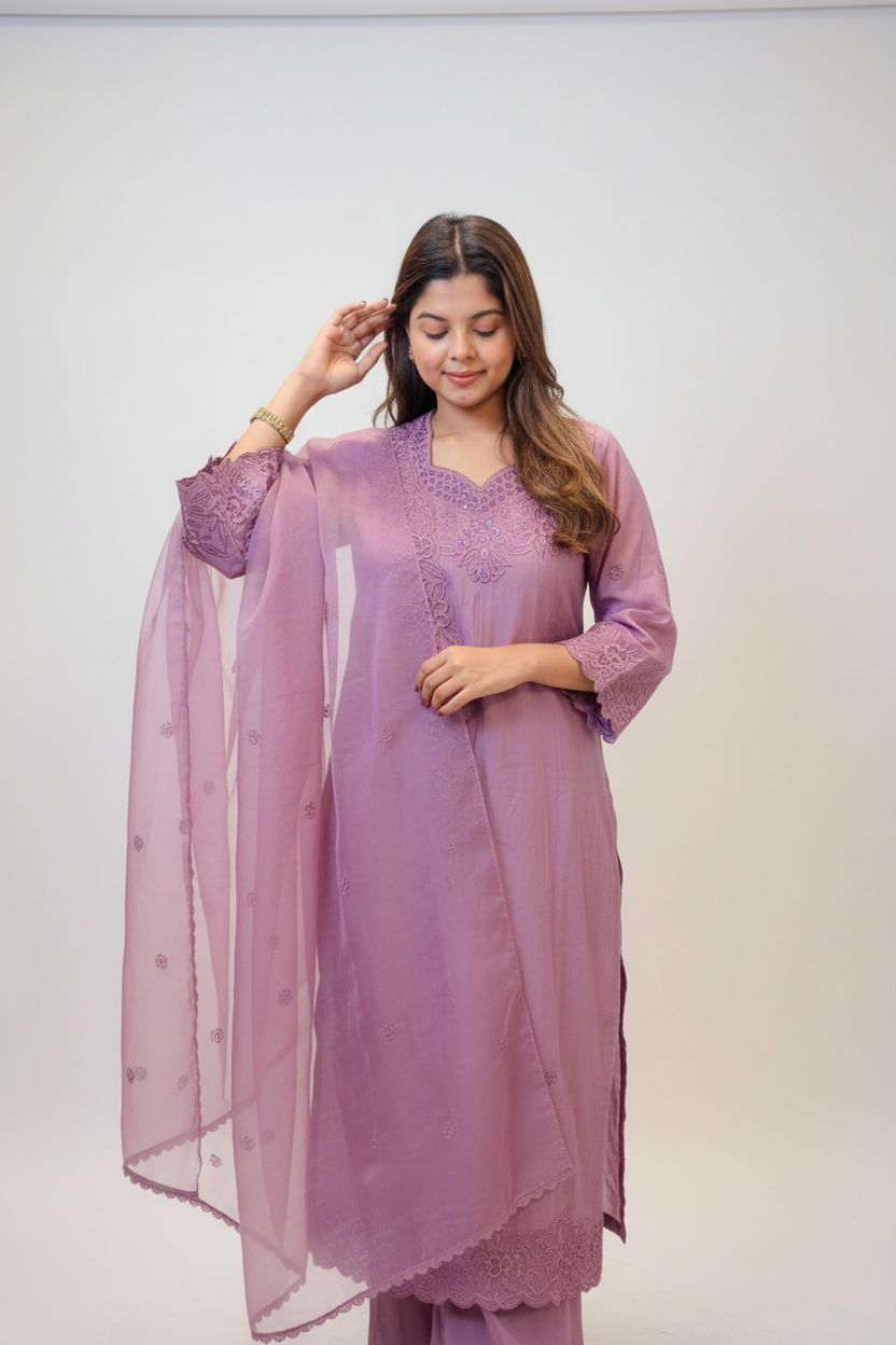 Lavender Kurta