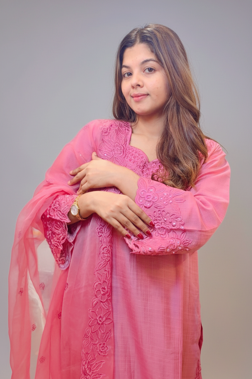 Pink Kurta